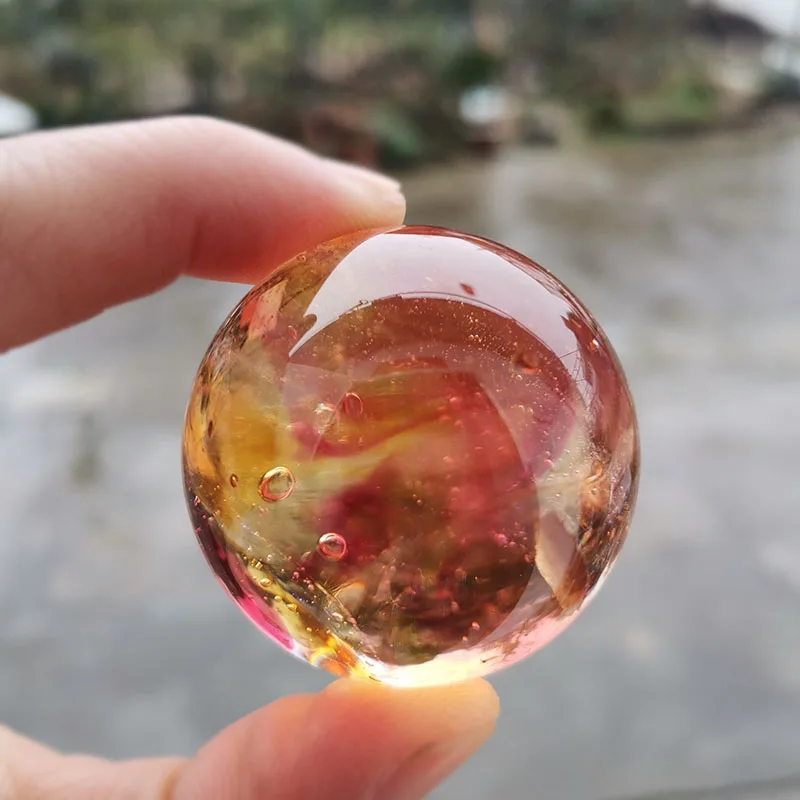 Paper Weight Crystal - 40 ミリメートル釉薬ビーズボールクリスタルドラゴン球ガラス置物文鎮家の装飾誕生日ギフトライト高級天文学飾り
