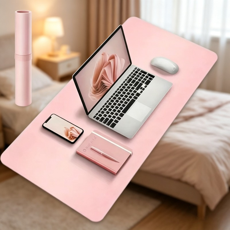 Leather Desk Pad - 防水マウスパッド 大型 オフィスデスクプロテクターマット PUレザー コルク デスクトップキーボードデスクパッド