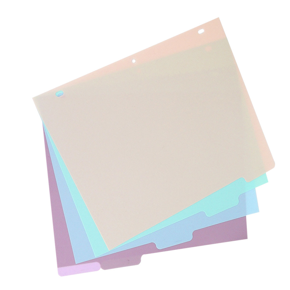 Tab Divider A4 - 1 セットバインダーディバイダー A4 つや消し PP マルチタブインデックスセパレーター