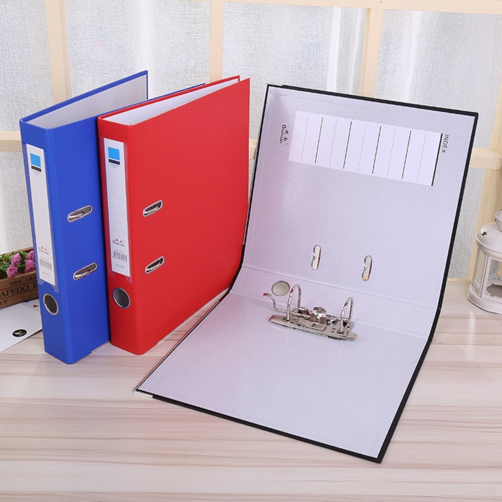 Binder A4 Lever - ポータブル2リングアーチファイルレバー、大容量、2穴バインダー、プラスチックフォルダー、バインダーカバー、事務用品