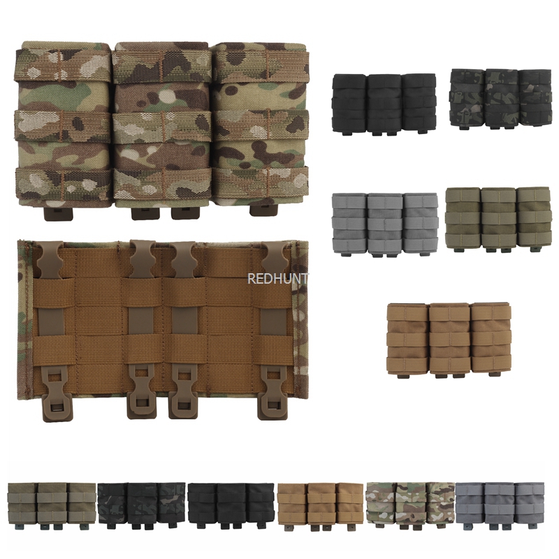 Magazine Holder Rack - モール戦闘バッグベストmagポーチパック高速カートリッジクリップ弾薬キャリア弾薬ホルダー戦術mag 7.62トリプルマガジンポーチ