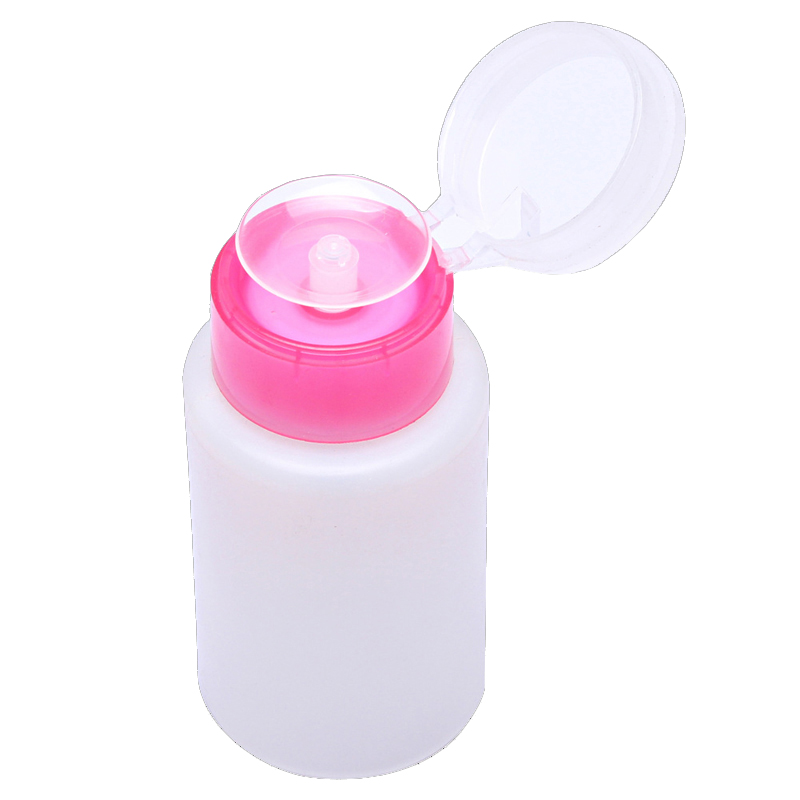 Gel Refill Pack - 空マニキュアクリーンボトルクリアポンプディスペンサー液体UVジェルポリッシュ汚れクレンザーリムーバーボトルツールピンクブラック