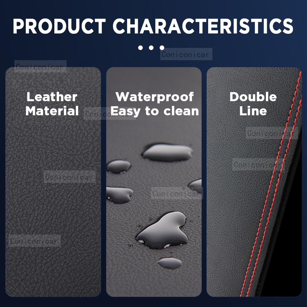 人工皮革のダッシュボードカバー,車のダッシュボードアクセサリ - Leather Desk Pad のレビューと価格