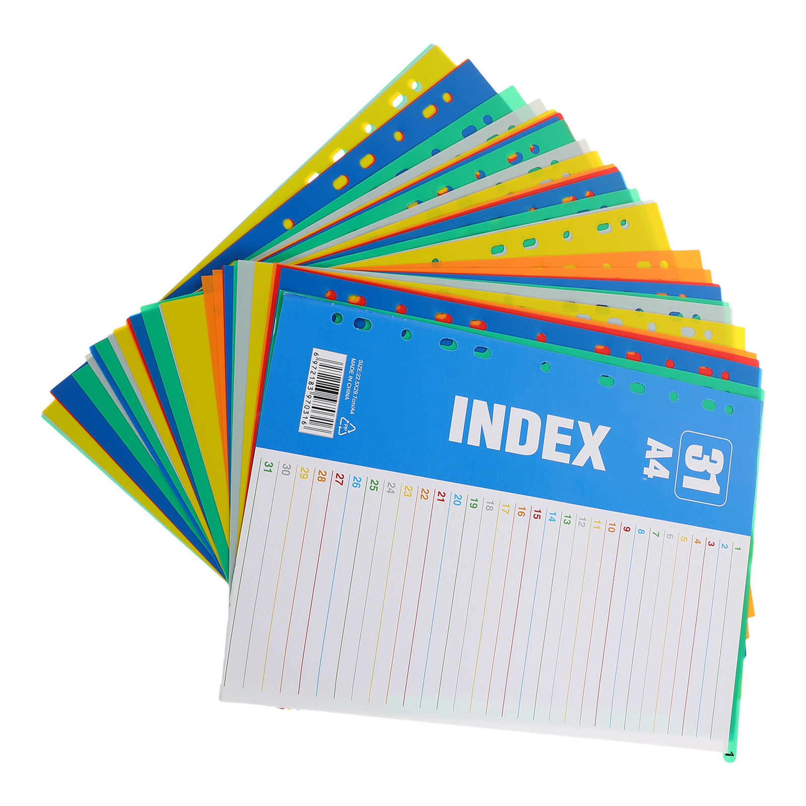 A4サイズ11穴プラスチックインデックスディバイダー、1-3 - Tab Divider A4 のレビューと価格