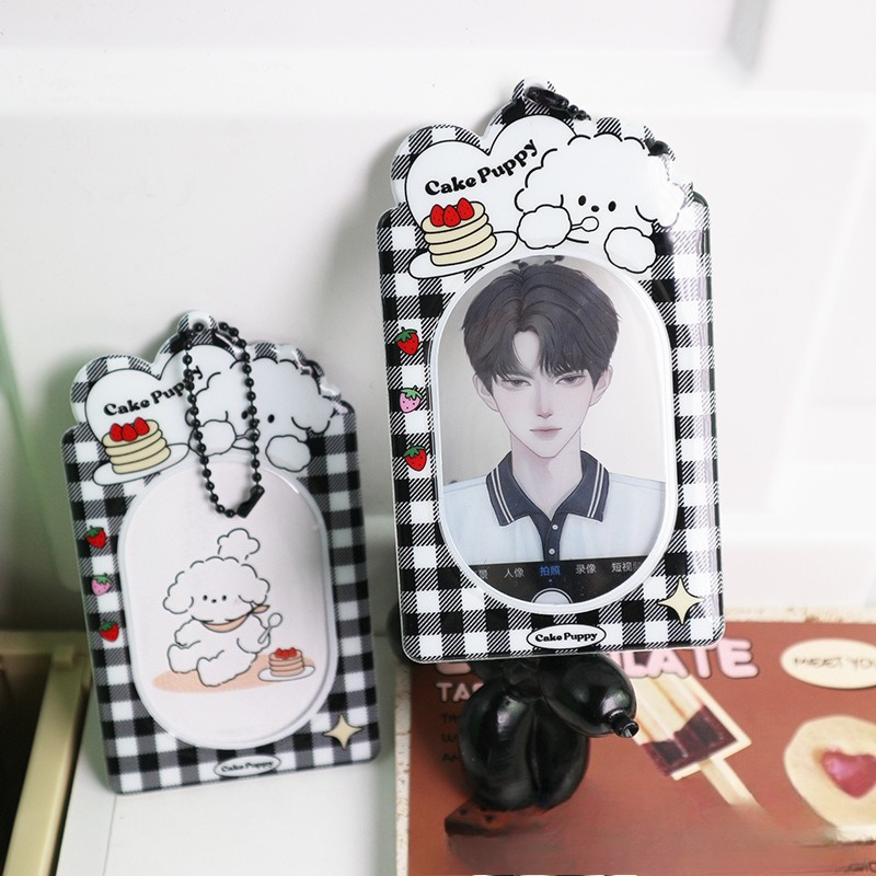 かわいい3インチ漫画犬ポラロイド写真PVCカードホルダーアク - Index Card Holder のレビューと価格