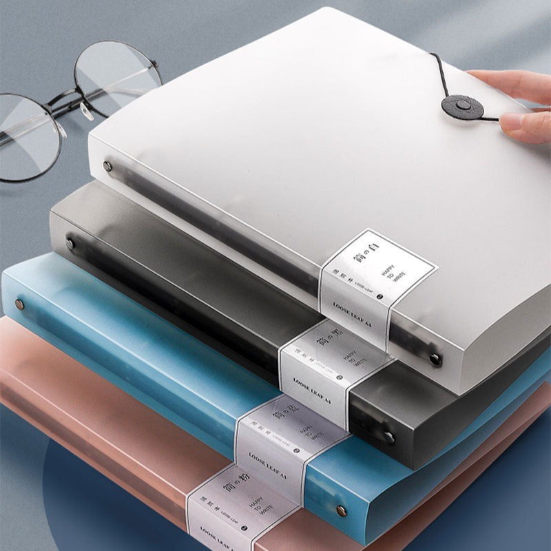 4穴A4ペーパーパンチバインダー、ルーズリーフファイルフォル - Binder A4 Lever のレビューと価格