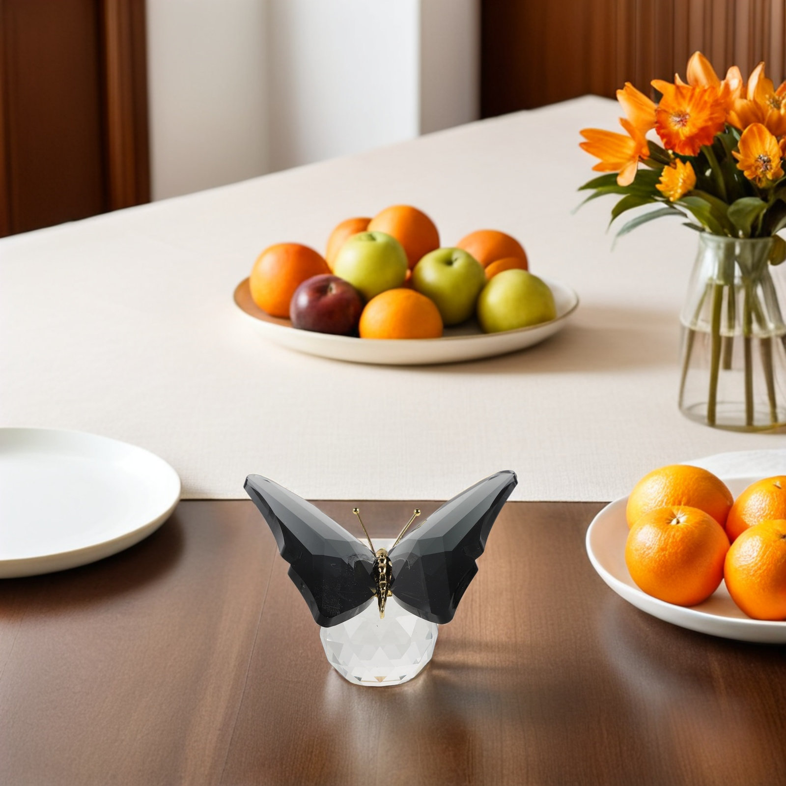 クリアクリスタルバタフライペーパーウェイト、エレガントなガラ - Paper Weight Crystal のレビューと価格