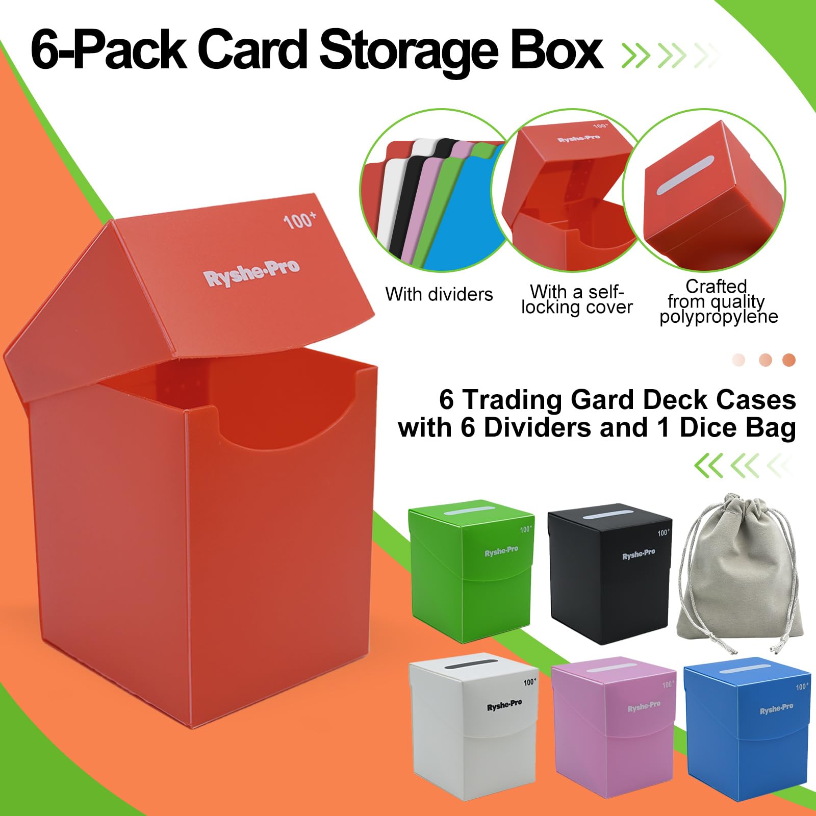 TCGデッキボックス 100枚以上収納可能 カムダーデッキホ - Card Index Box のレビューと価格