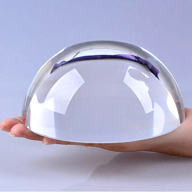 クリスタルペーパーウェイトグローブ、半球ガラス、ハーフボール - Paper Weight Crystal のレビューと価格