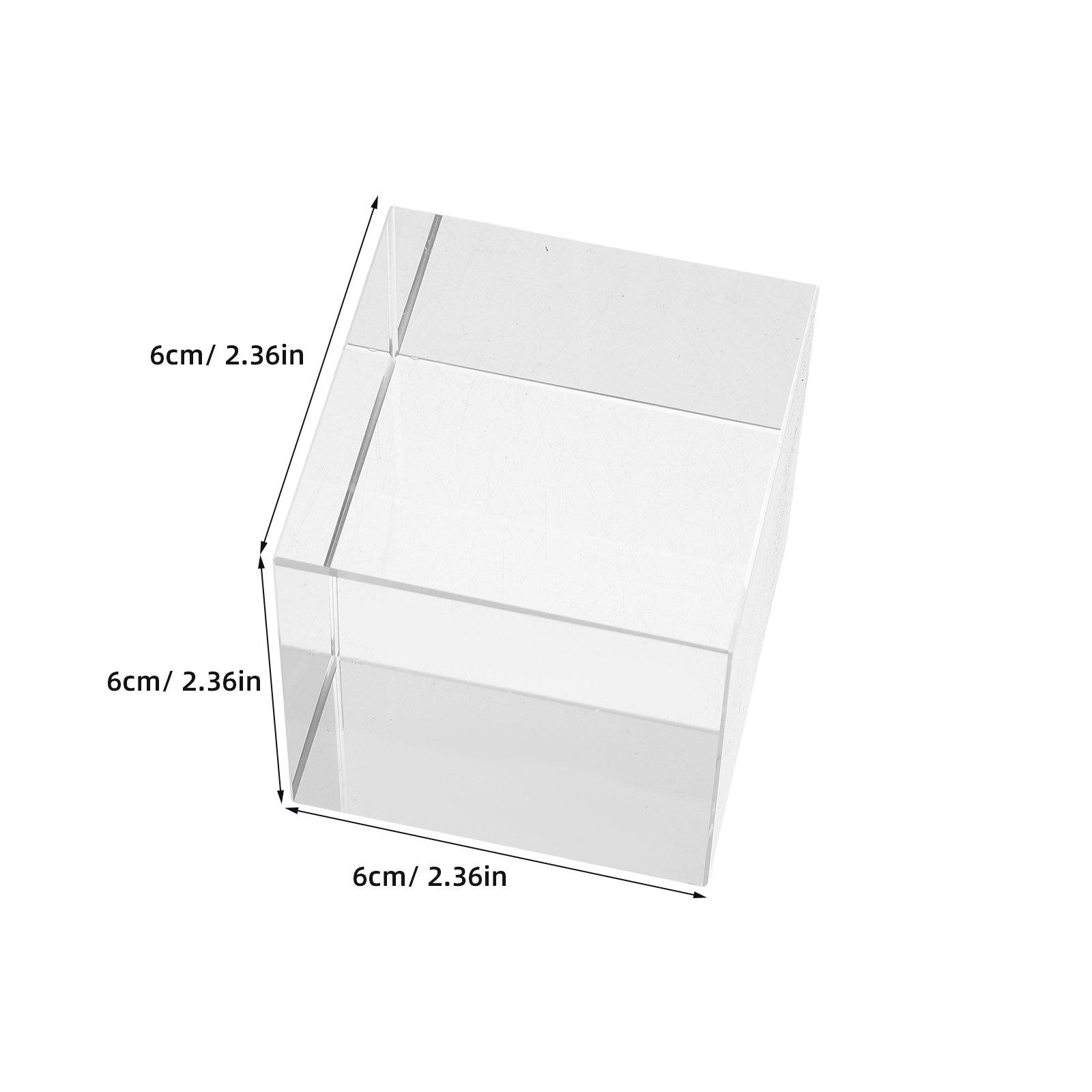 透明な正方形のクリスタルペーパーウェイト 重いガラスブロック - Book Weight Glass のレビューと価格