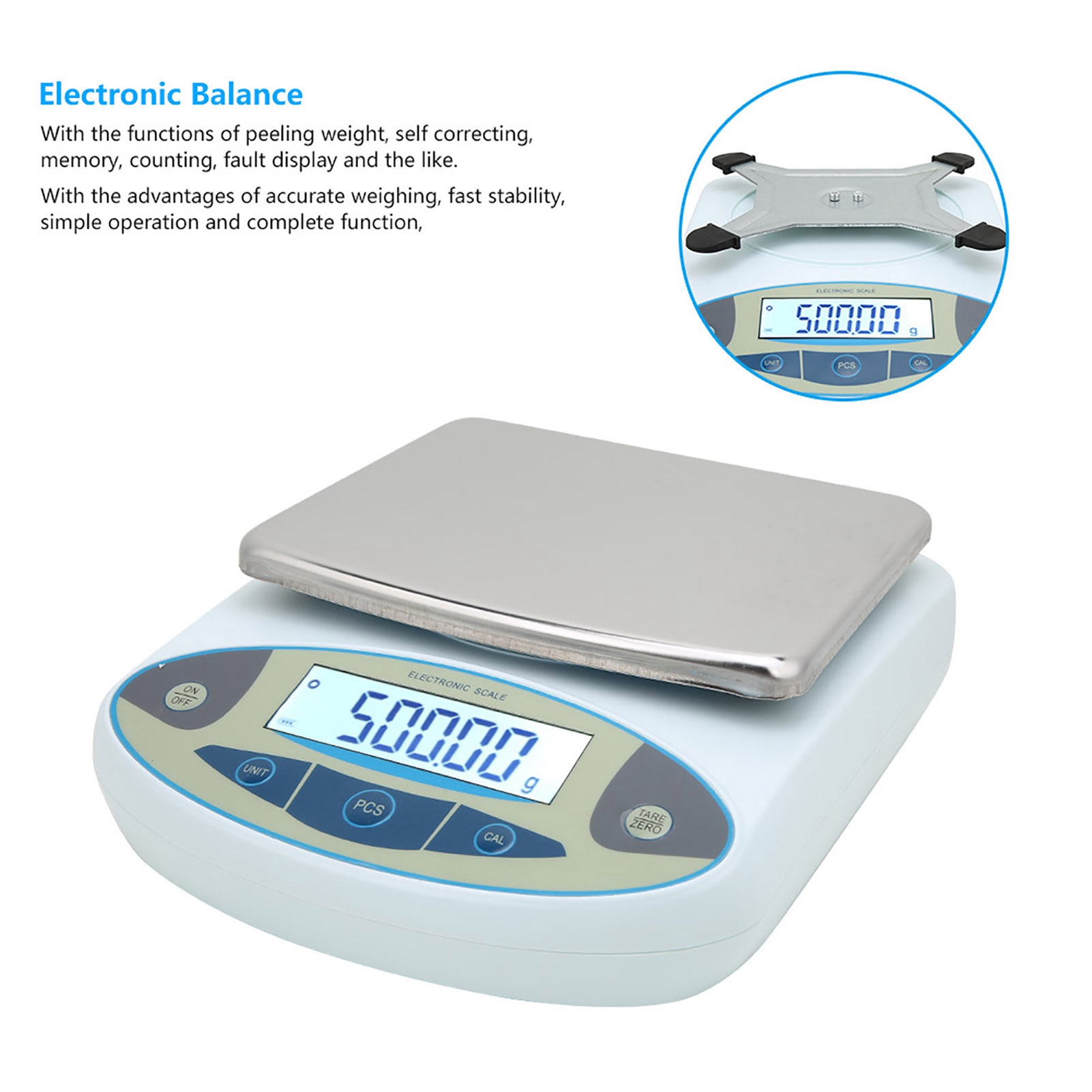 5000 グラム 0.01 グラムデジタル精密スケール計量電 - Tape Dispenser Weighted のレビューと価格